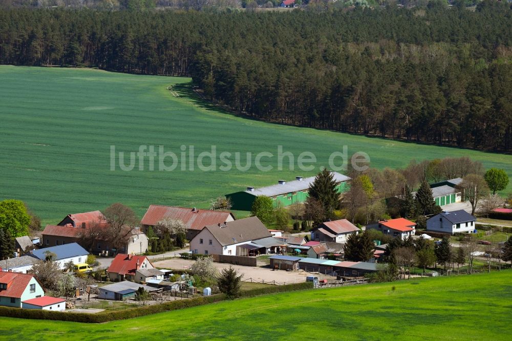 Luftbild Lindenhof - Dorfkern in Lindenhof im Bundesland Brandenburg, Deutschland