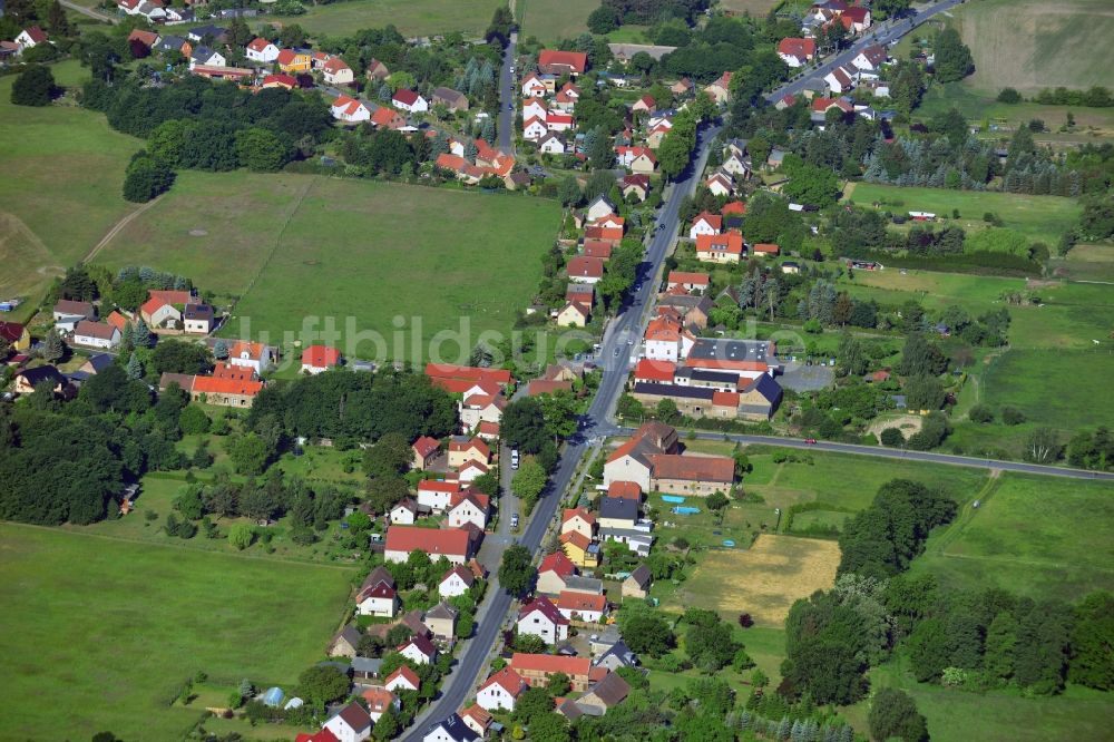 Luftaufnahme Löwenbruch - Dorfkern in Löwenbruch im Bundesland Brandenburg