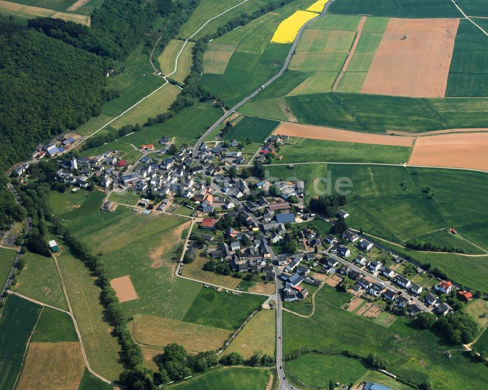 Luftaufnahme Marienfels - Dorfkern in Marienfels im Bundesland Rheinland-Pfalz