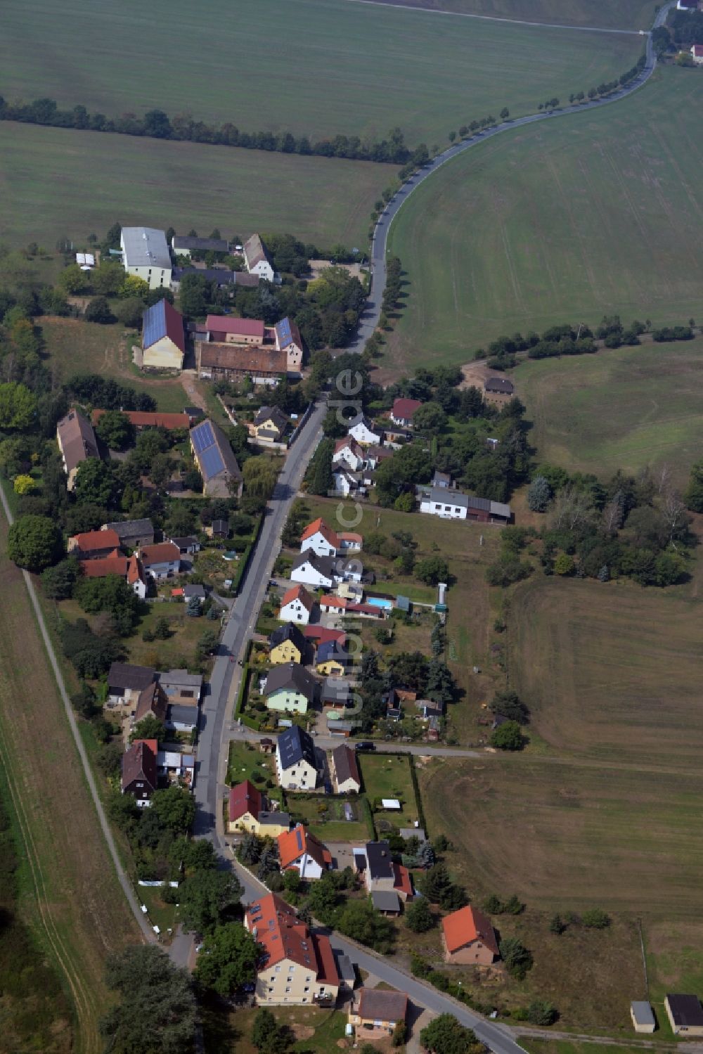 Luftbild Moritz - Dorfkern in Moritz im Bundesland Sachsen