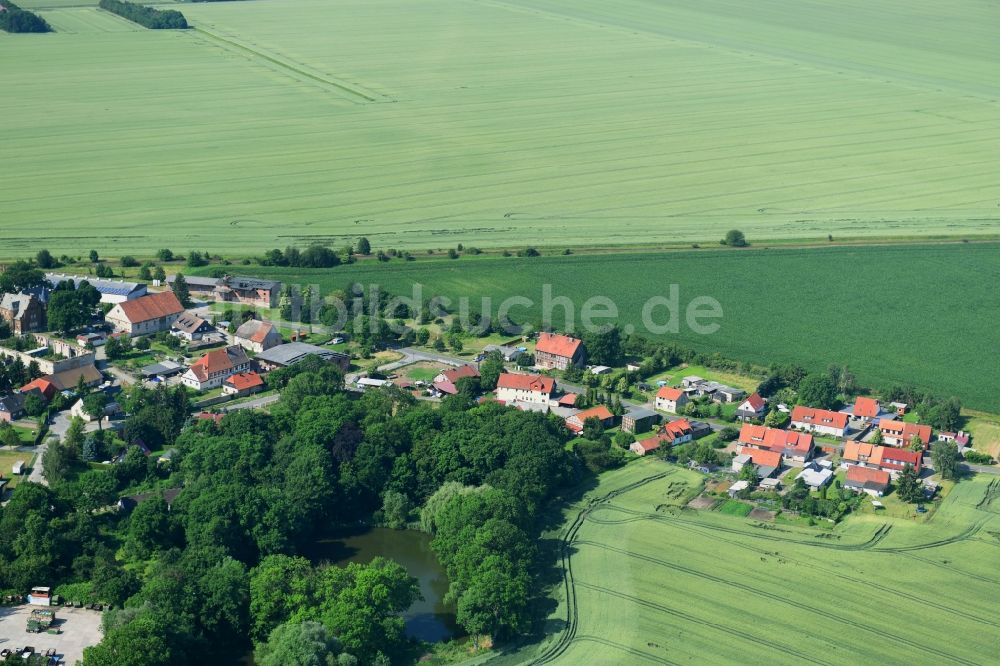 Mulmke aus der Vogelperspektive: Dorfkern in Mulmke im Bundesland Sachsen-Anhalt, Deutschland