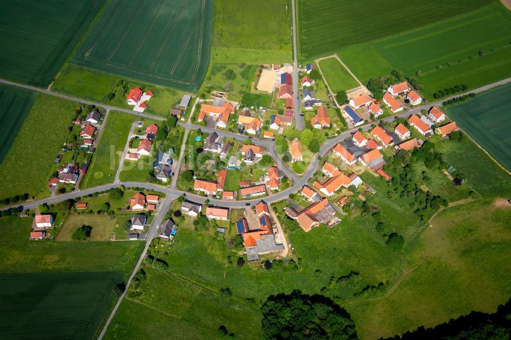 Luftbild Neu-Berich - Dorfkern in Neu-Berich im Bundesland Hessen, Deutschland