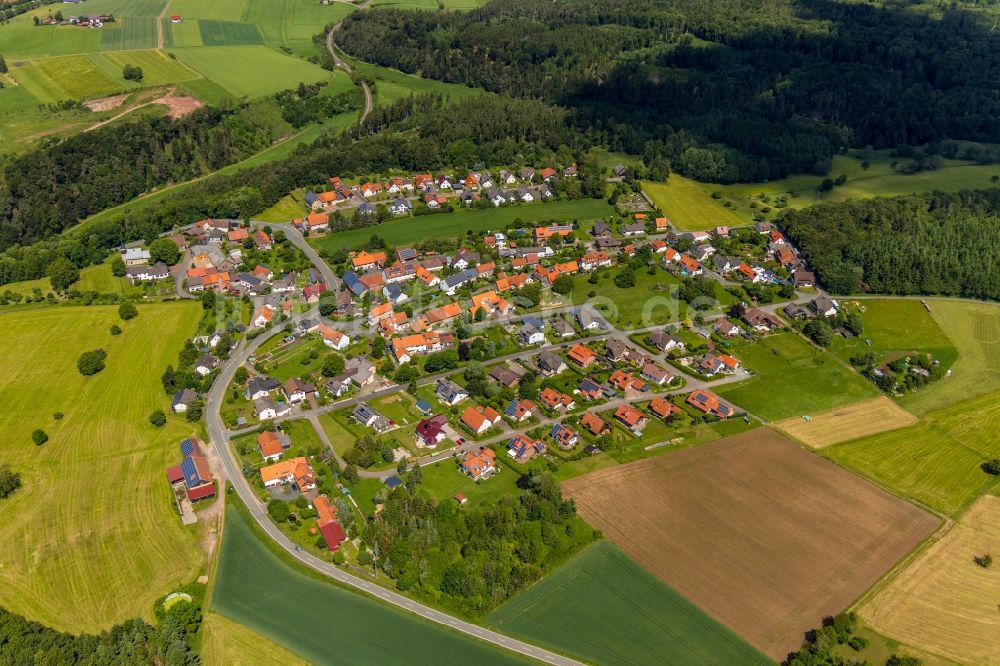 Luftbild Obernburg - Dorfkern in Obernburg im Bundesland Hessen, Deutschland