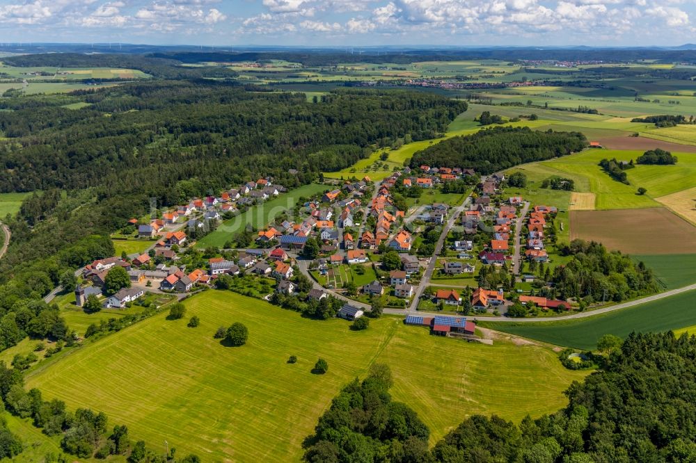 Luftaufnahme Obernburg - Dorfkern in Obernburg im Bundesland Hessen, Deutschland