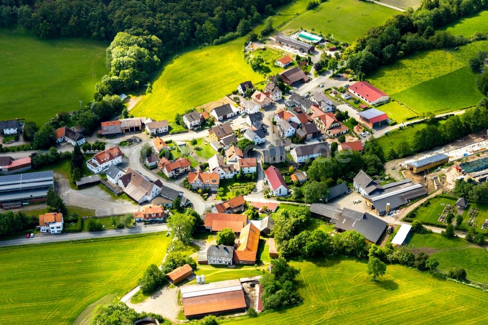 Luftbild Ottlar - Dorfkern in Ottlar im Bundesland Hessen, Deutschland