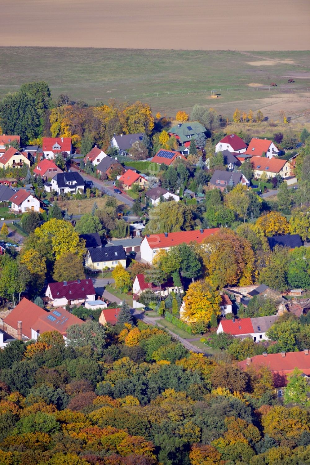 Luftaufnahme Pietzpuhl - Dorfkern von Pietzpuhl im Bundesland Sachsen-Anhalt