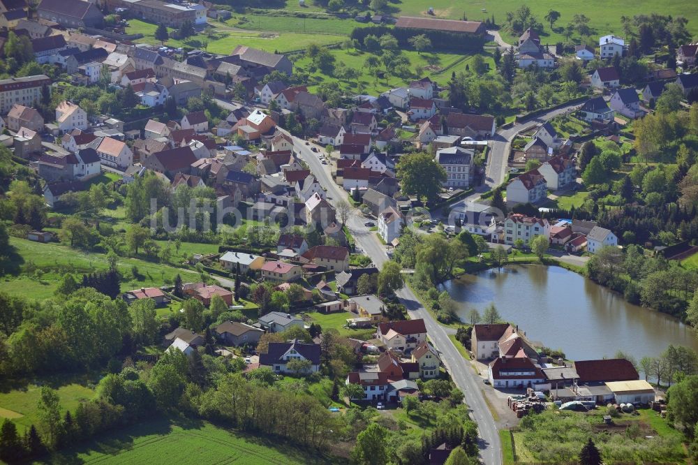 Luftbild Pölzig - Dorfkern in Pölzig im Bundesland Thüringen