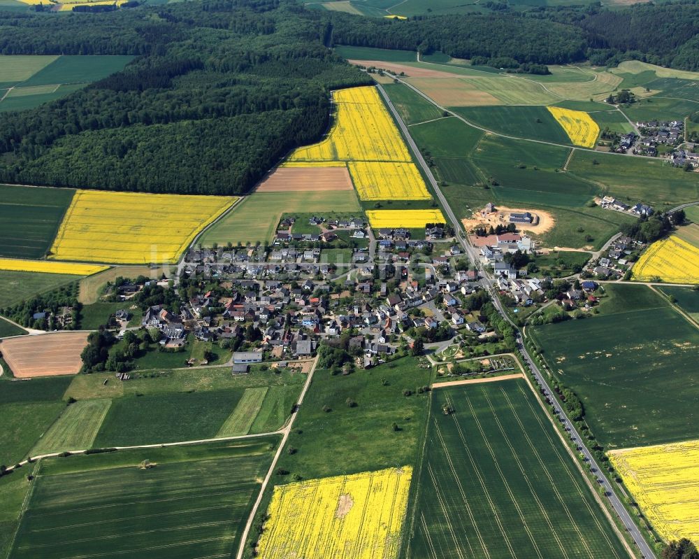 Pohl von oben - Dorfkern in Pohl im Bundesland Rheinland-Pfalz