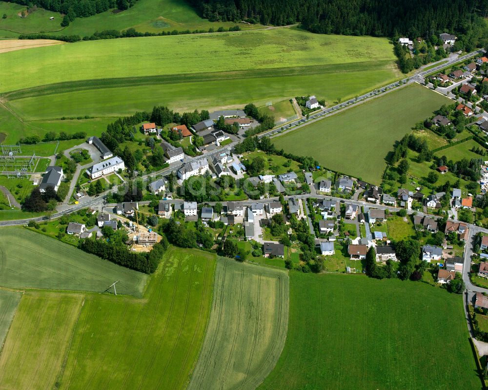 Luftaufnahme Jägersruh - Dorfkern am Rande des Kraftwerkes in Jägersruh im Bundesland Bayern, Deutschland