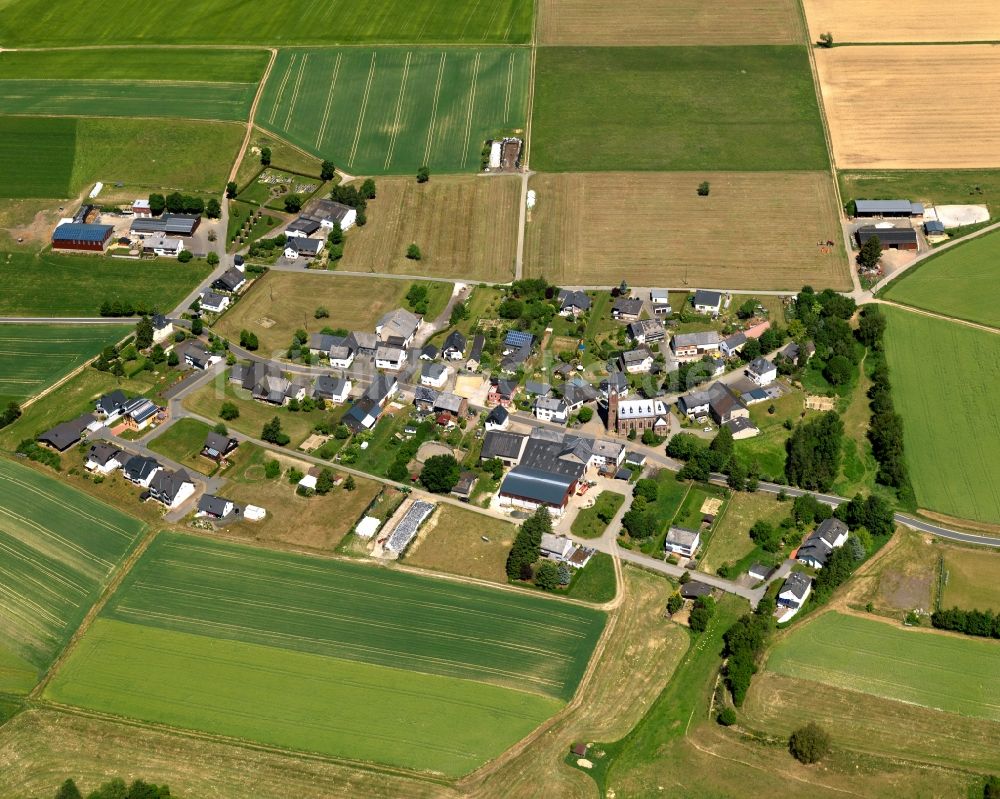 Luftaufnahme Rayerschied - Dorfkern in Rayerschied im Bundesland Rheinland-Pfalz