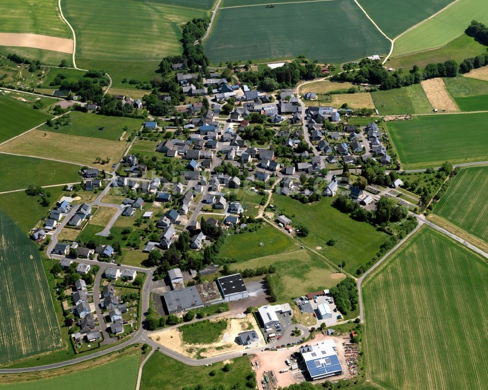 Luftaufnahme Reckershausen - Dorfkern in Reckershausen im Bundesland Rheinland-Pfalz