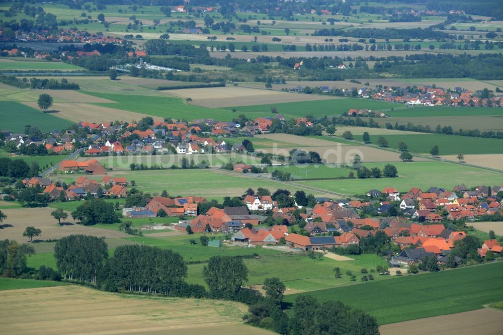 Luftbild Rehren Nordbruch - Dorfkern von Rehren und Nordbruch im Bundesland Niedersachsen