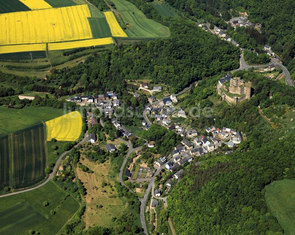 Luftaufnahme Reichenberg - Dorfkern in Reichenberg im Bundesland Rheinland-Pfalz