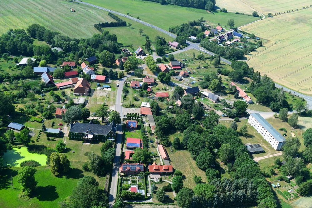 Luftbild Retzin - Dorfkern in Retzin im Bundesland Brandenburg, Deutschland