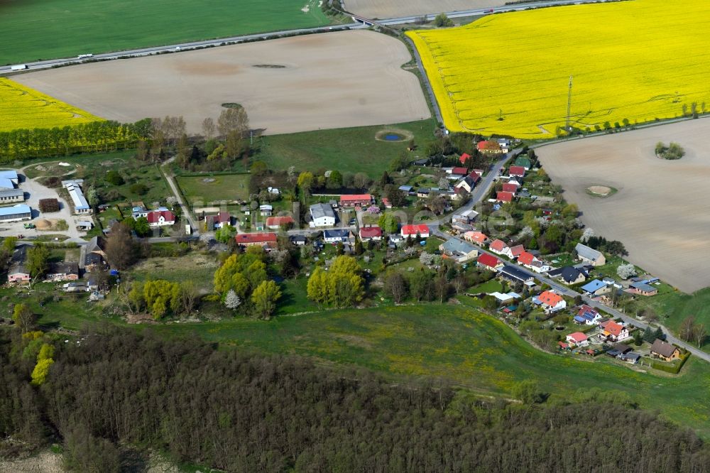 Luftaufnahme Sabel - Dorfkern in Sabel im Bundesland Mecklenburg-Vorpommern, Deutschland