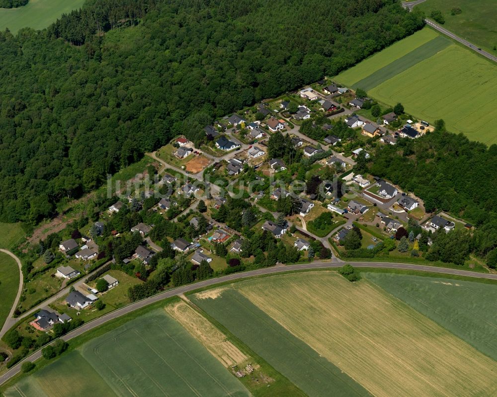 Schauren von oben - Dorfkern in Schauren im Bundesland Rheinland-Pfalz