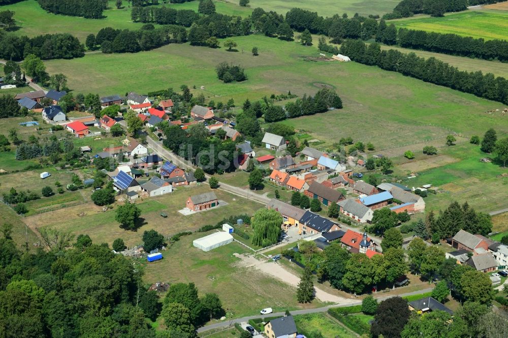 Luftbild Schilde - Dorfkern in Schilde im Bundesland Brandenburg, Deutschland