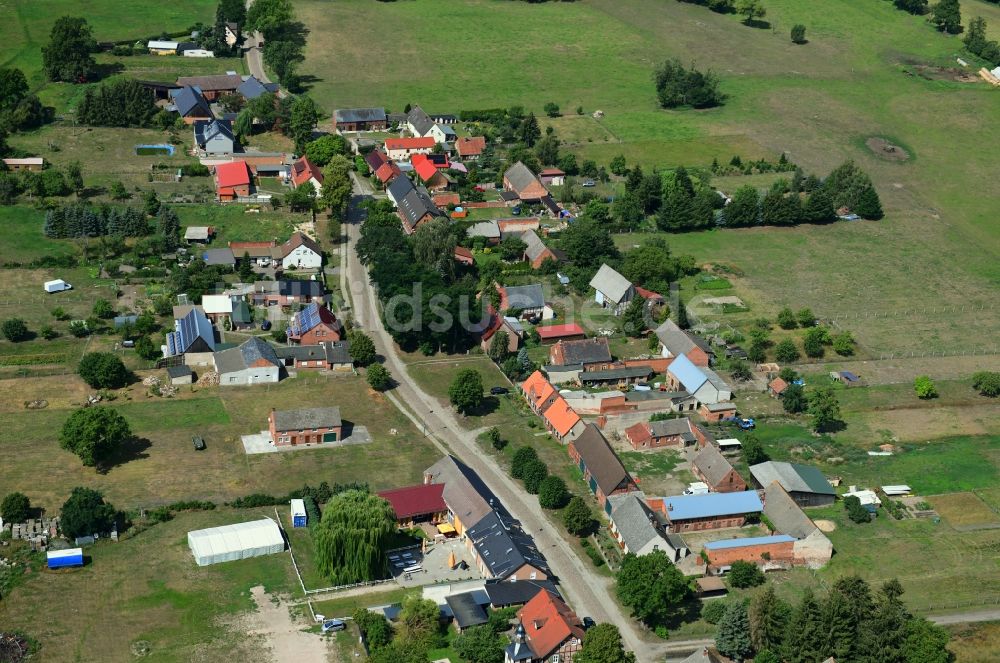 Luftaufnahme Schilde - Dorfkern in Schilde im Bundesland Brandenburg, Deutschland