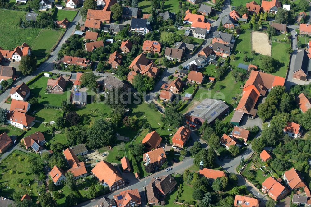 Barsinghausen von oben - Dorfkern von Stemmen im Bundesland Niedersachsen