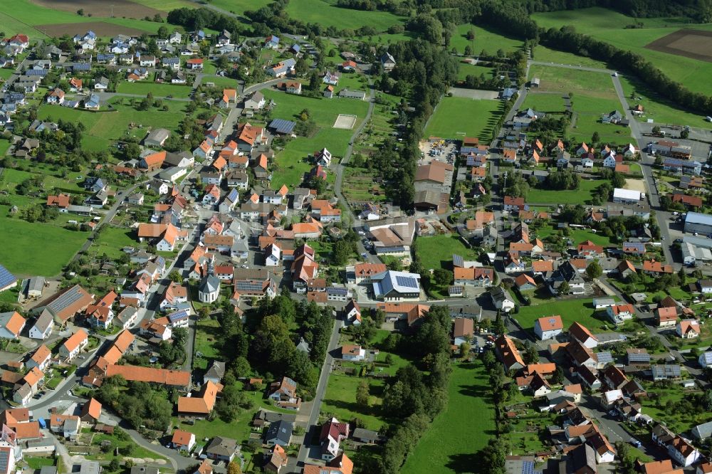 Storndorf aus der Vogelperspektive: Dorfkern in Storndorf im Bundesland Hessen