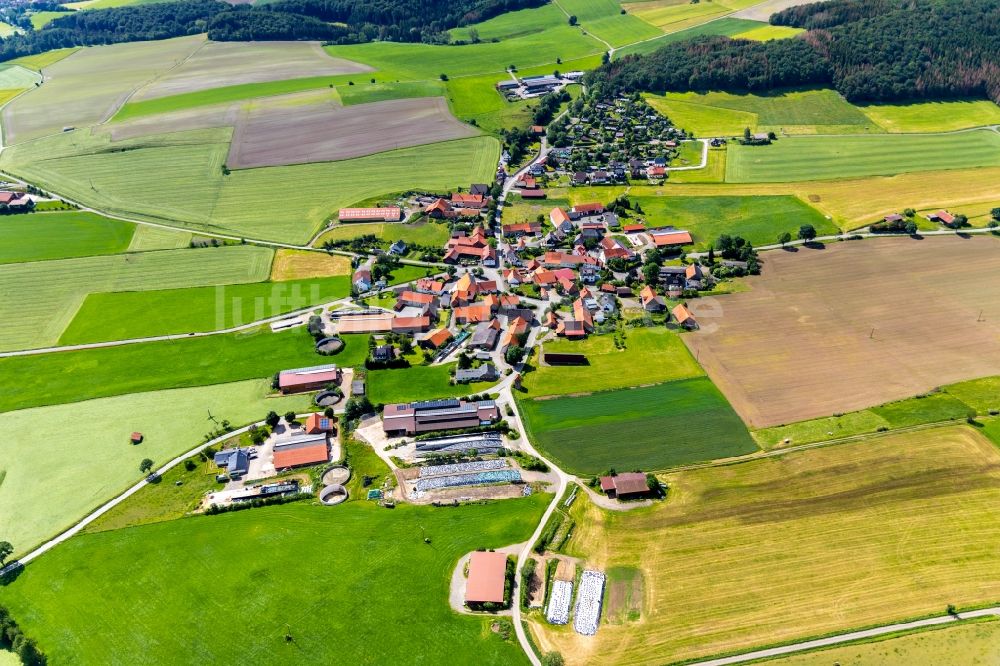 Luftbild Sudeck - Dorfkern in Sudeck im Bundesland Hessen, Deutschland