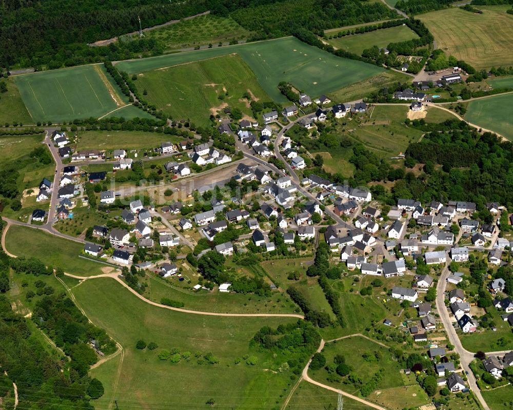 Luftbild Udenhausen, Boppard - Dorfkern in Udenhausen, Boppard im Bundesland Rheinland-Pfalz