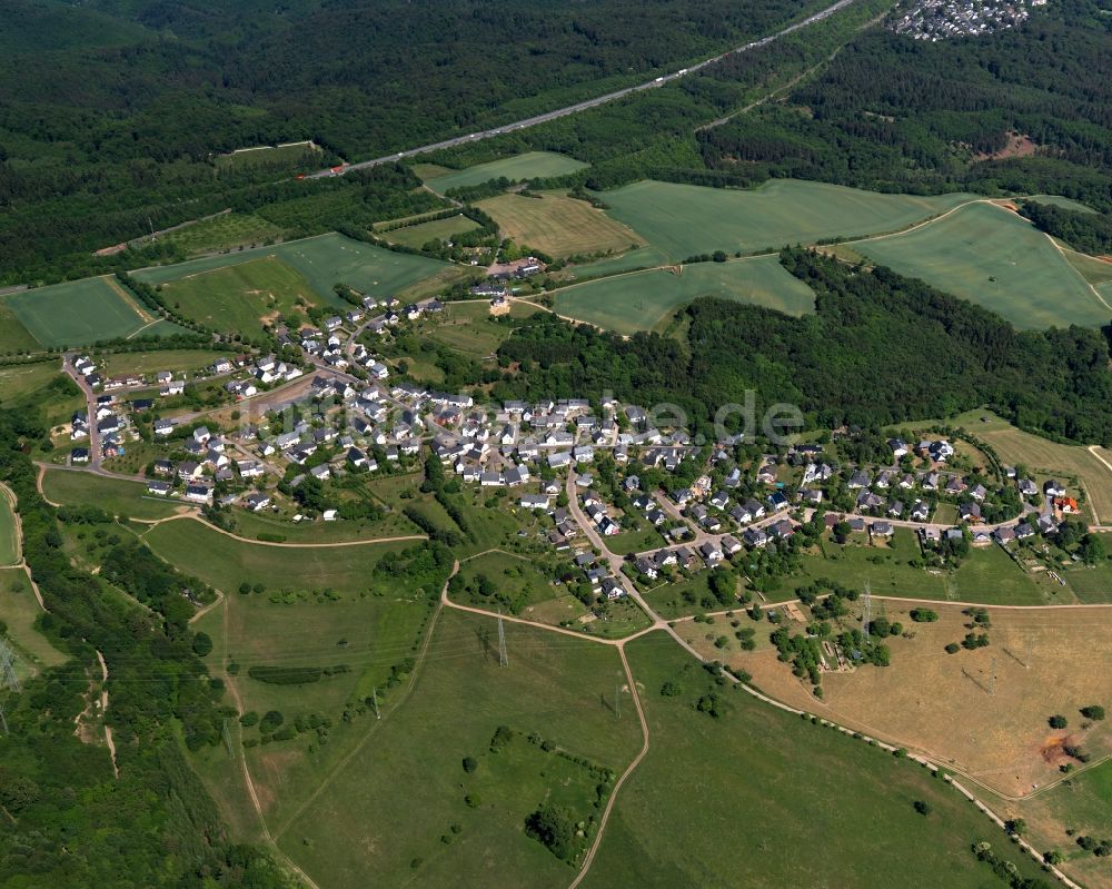 Luftaufnahme Udenhausen, Boppard - Dorfkern in Udenhausen, Boppard im Bundesland Rheinland-Pfalz