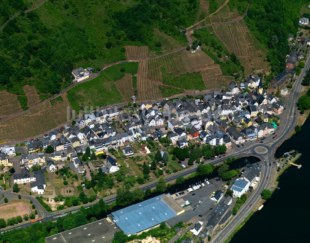 Luftaufnahme Alf - Dorfkern am Ufer der Mosel in Alf im Bundesland Rheinland-Pfalz