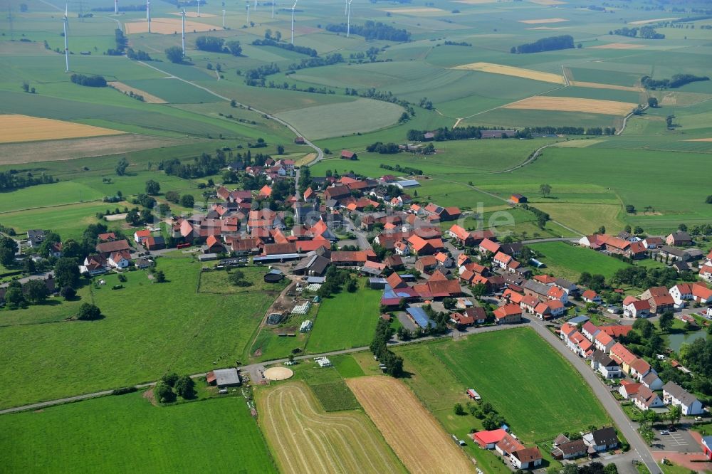 Luftbild Vasbeck - Dorfkern in Vasbeck im Bundesland Hessen, Deutschland