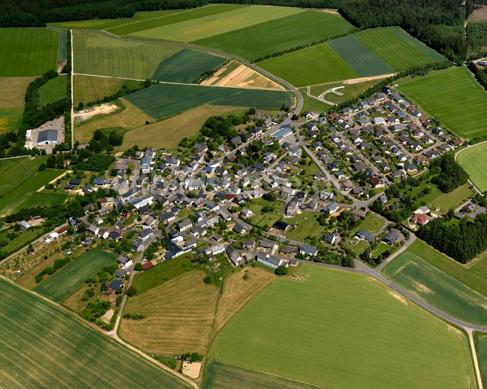 Luftaufnahme Wahlbach - Dorfkern in Wahlbach im Bundesland Rheinland-Pfalz