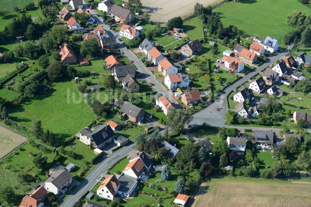 Wichtringhausen von oben - Dorfkern von Wichtringhausen im Bundesland Niedersachsen