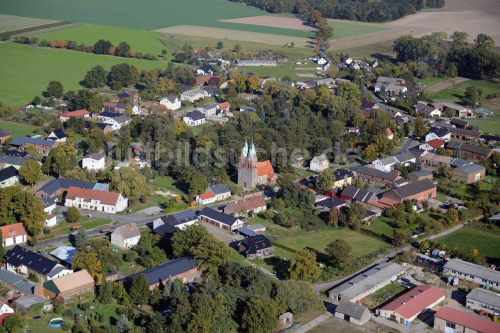 Luftaufnahme Wilmersdorf - Dorfkern in Wilmersdorf im Bundesland Brandenburg