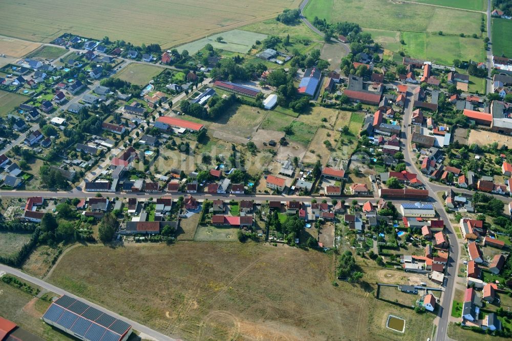 Luftbild Wörmlitz - Dorfkern in Wörmlitz im Bundesland Sachsen-Anhalt, Deutschland