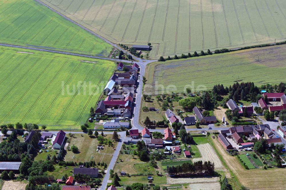 Luftaufnahme Zallmsdorf - Dorfkern in Zallmsdorf im Bundesland Sachsen-Anhalt, Deutschland