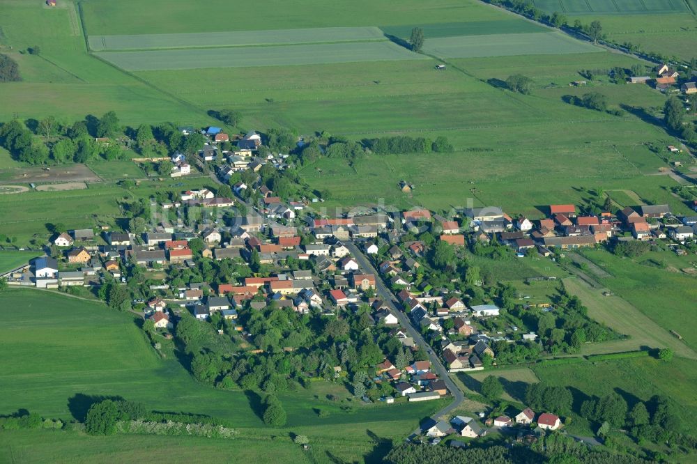 Luftaufnahme Zehlendorf, Oranienburg - Dorfkern in Zehlendorf, Oranienburg im Bundesland Brandenburg