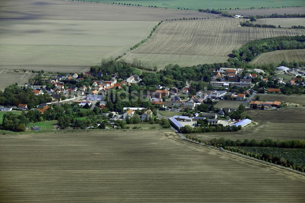 Luftbild Zschernitz - Dorfkern in Zschernitz im Bundesland Sachsen, Deutschland