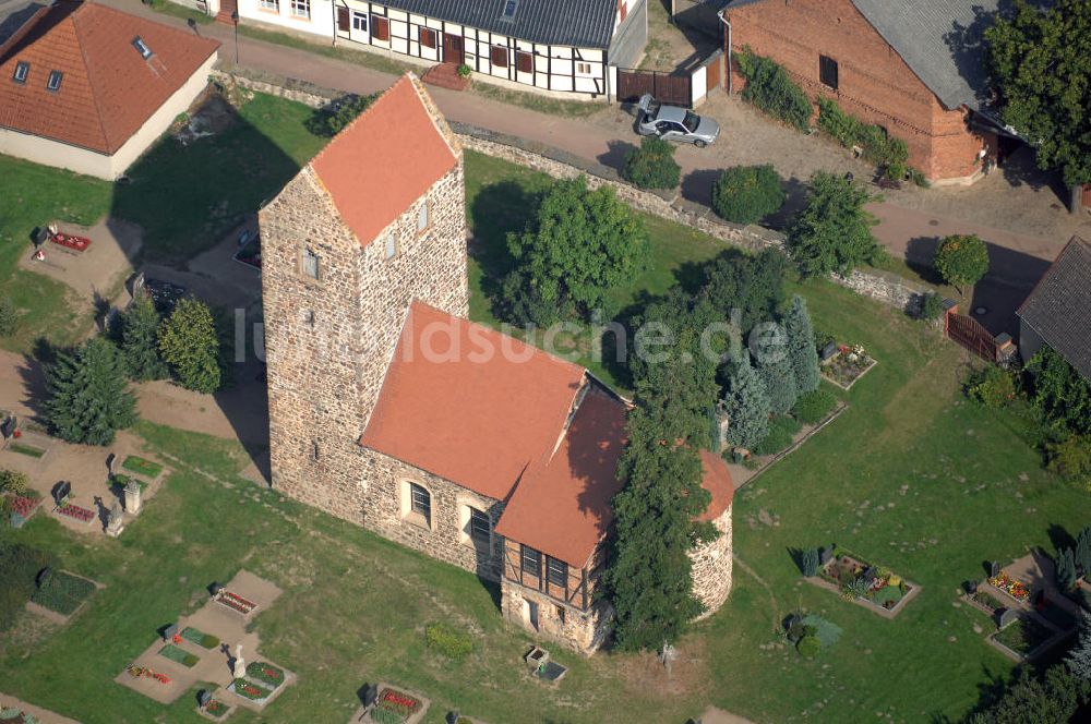 Luftbild Engersen - Dorfkirche Engersen