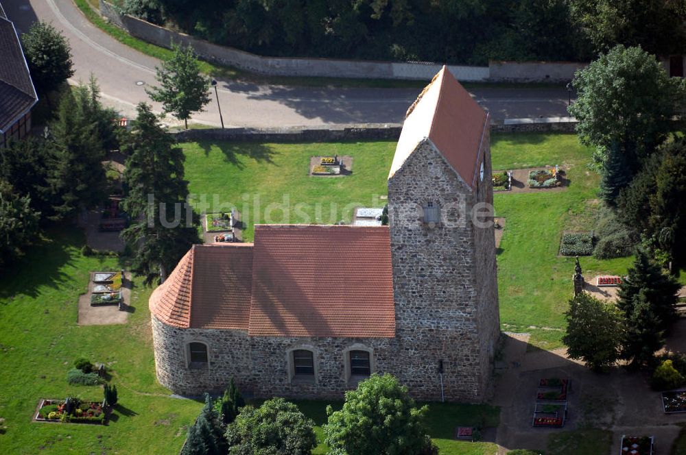 Luftbild Engersen - Dorfkirche Engersen