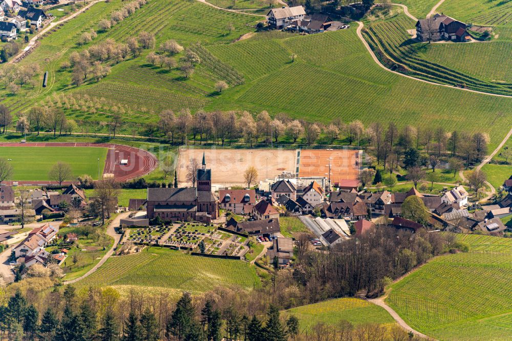 Luftaufnahme Waldulm - Dorfsiedlung am Weinbaugebiet Waldulm Ortsteil von Kappelrodeck im Bundesland Baden-Württemberg, Deutschland