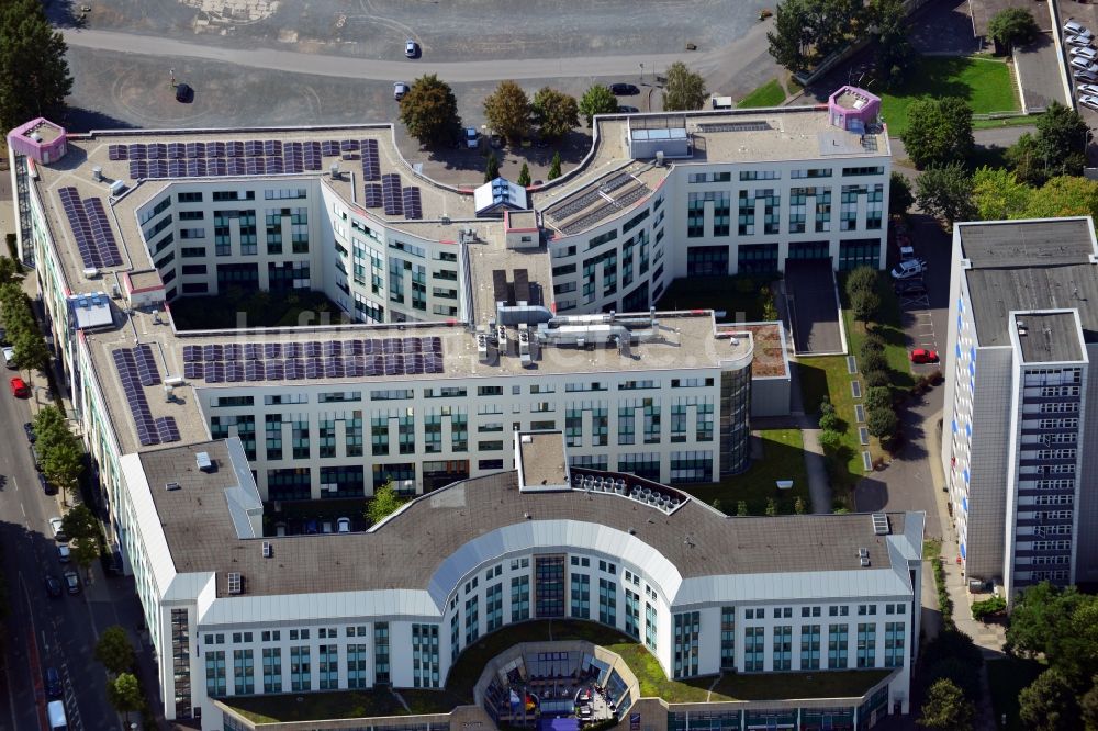 Dresden von oben - Dorint Hotel Gebäude in Dresden in Sachsen