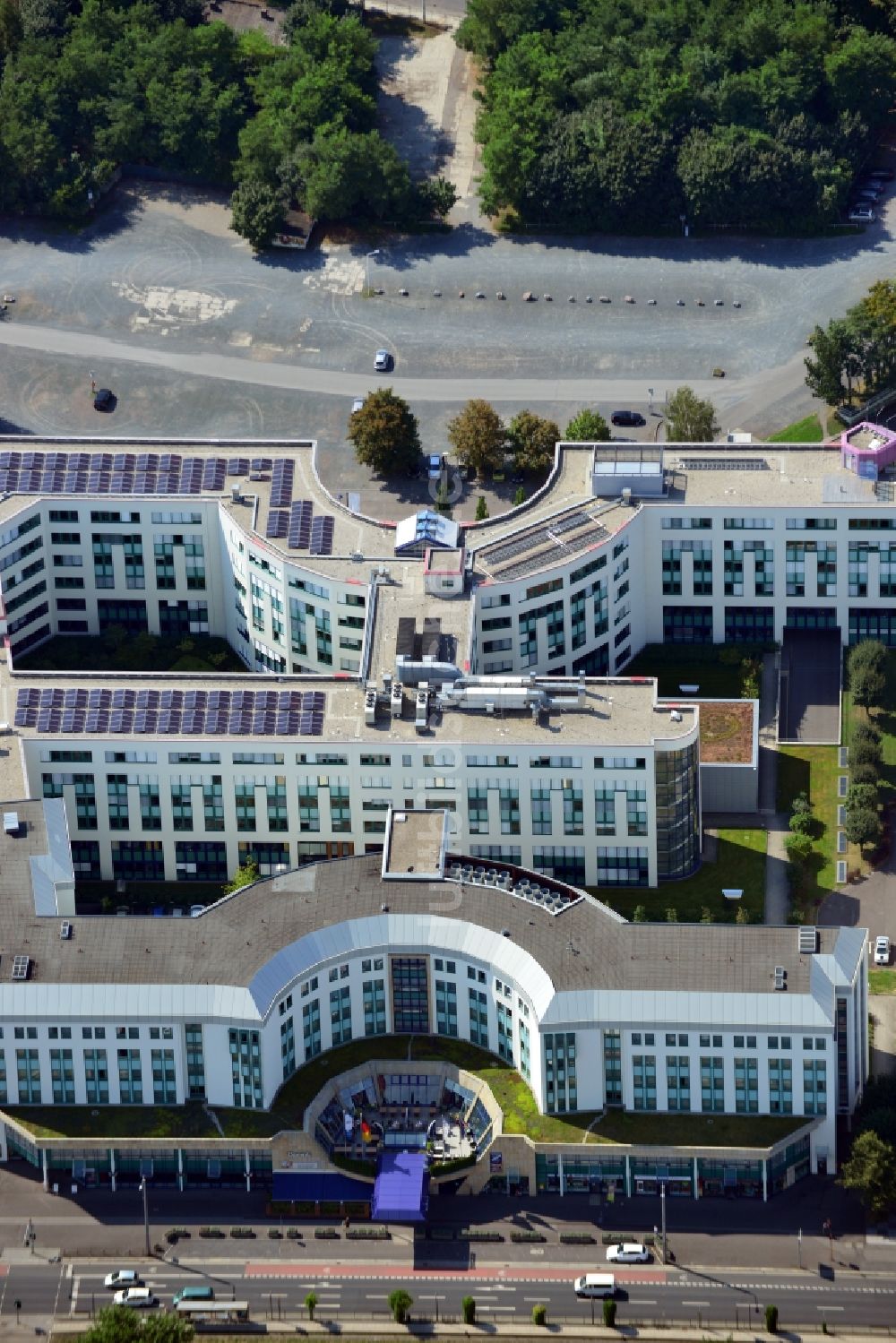 Luftbild Dresden - Dorint Hotel Gebäude in Dresden in Sachsen