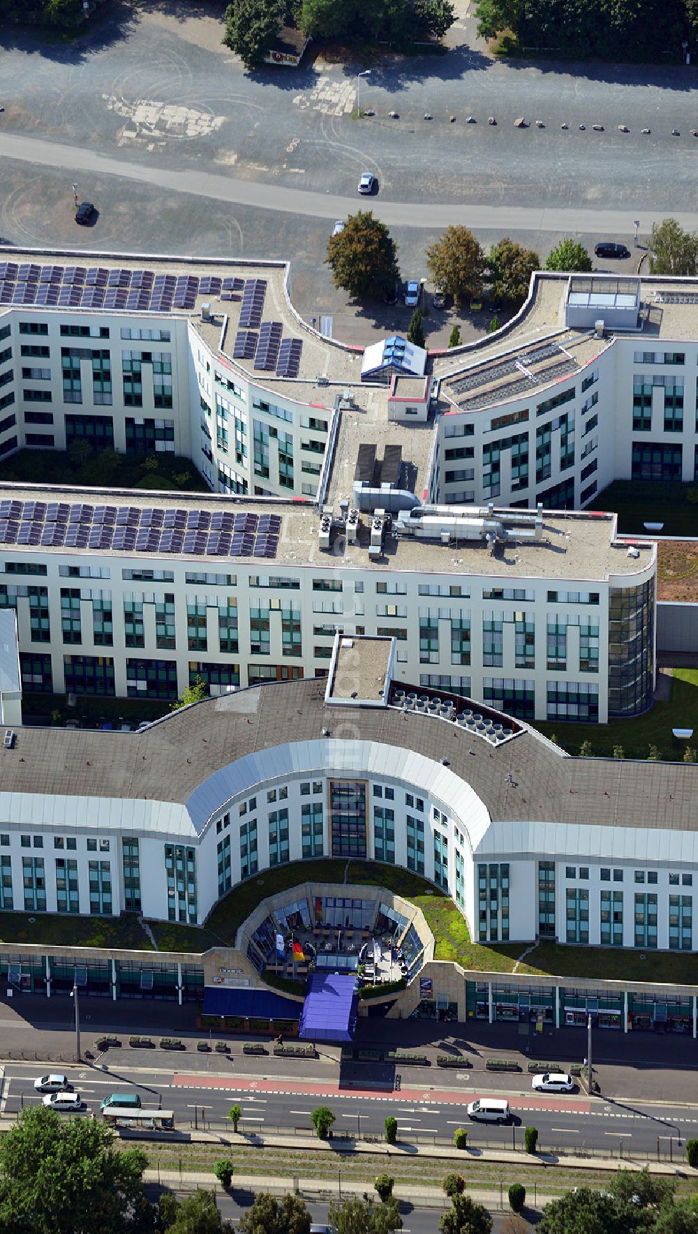 Luftaufnahme Dresden - Dorint Hotel Gebäude in Dresden in Sachsen