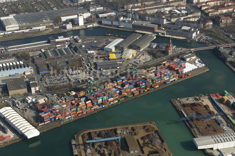 Luftbild Dortmund - Dortmunder Hafen in Dortmund im Bundesland Nordrhein-Westfalen NRW