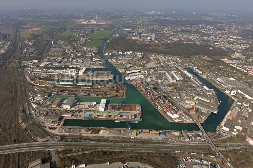 Luftaufnahme Dortmund - Dortmunder Hafen in Dortmund im Bundesland Nordrhein-Westfalen NRW