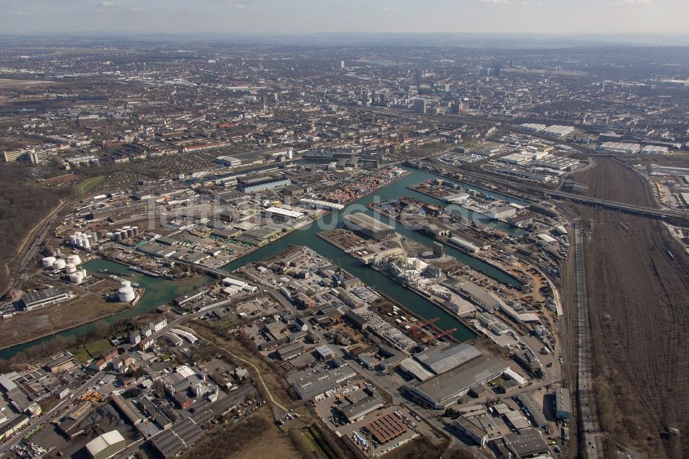 Luftbild Dortmund - Dortmunder Hafen in Dortmund im Bundesland Nordrhein-Westfalen NRW