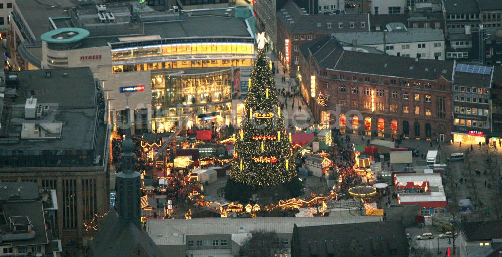 Dortmund von oben - Dortmunder Weihnachtsmarkt