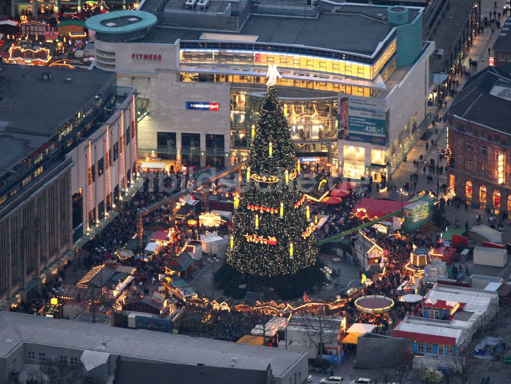 Dortmund aus der Vogelperspektive: Dortmunder Weihnachtsmarkt