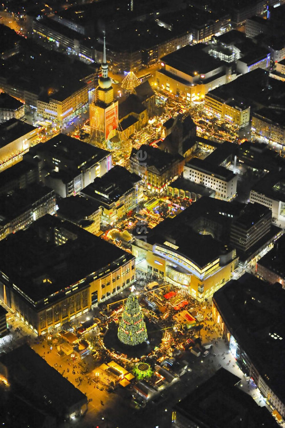 Luftbild Dortmund - Dortmunder Weihnachtsmarkt