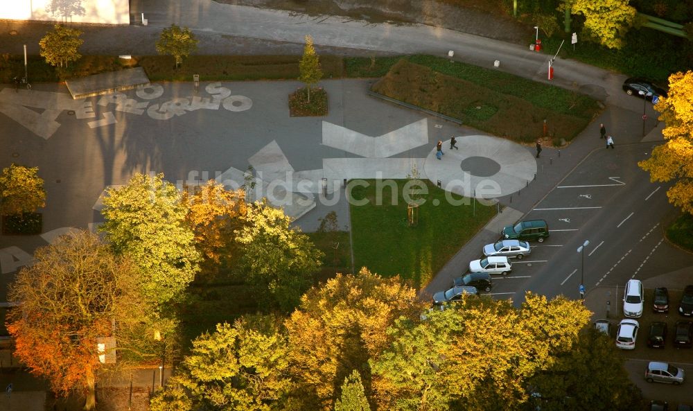 Luftaufnahme Recklinghausen - Dr.-Helene-Kuhlmann-Park in Recklinghausen im Bundesland Nordrhein-Westfalen