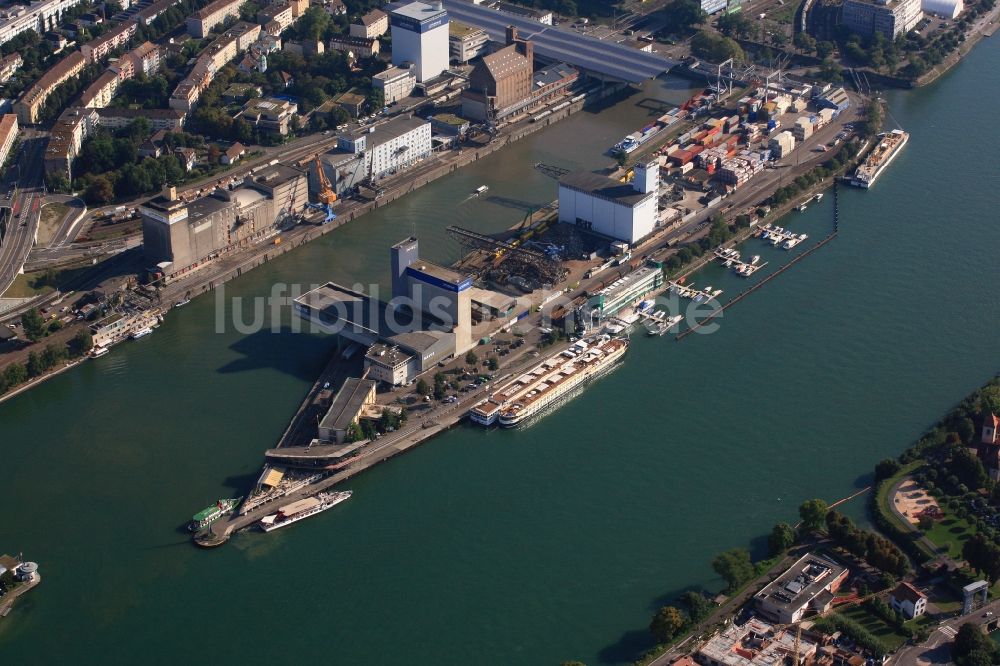 Luftbild Basel - Dreiländereck von Deutschland, Schweiz und Frankreich in Basel in der Schweiz